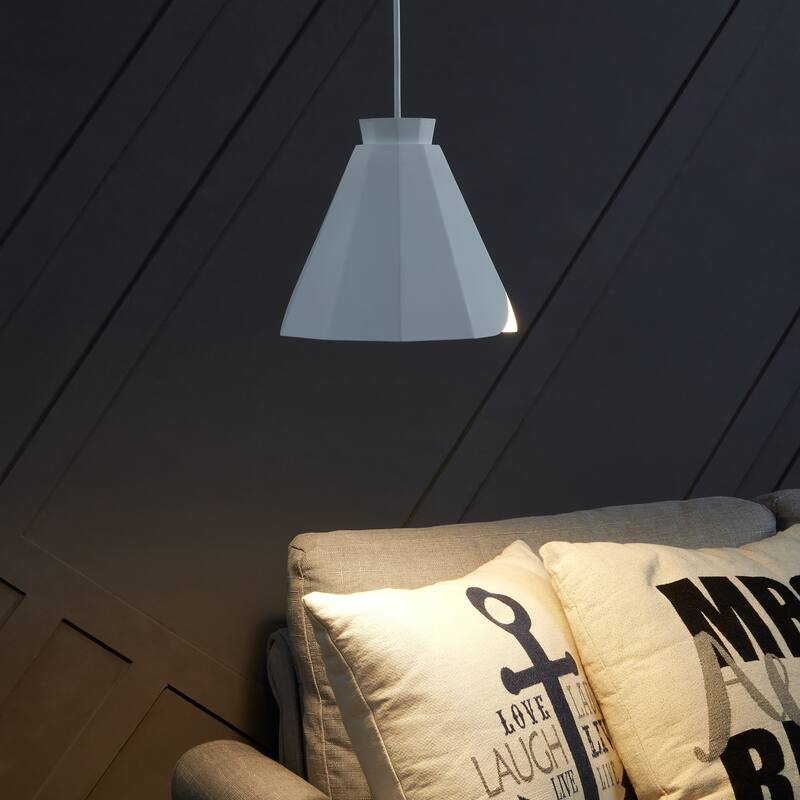 White Midcentury Modern Pendant Lamp