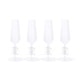 preview thumbnail 6 of 10, Treetop Cheers Glass Champagne Flutes - Holiday Stemware, Set of 4
