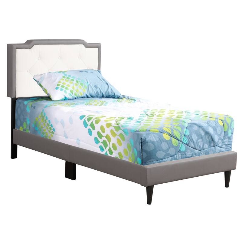 White Full Bed with Sleek Transitional Frame, Crisp Finish and Durable Construction for Comfortable Bedroom Décor