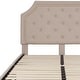 preview thumbnail 38 of 41, Arched Tufted Upholstered Platform Bed