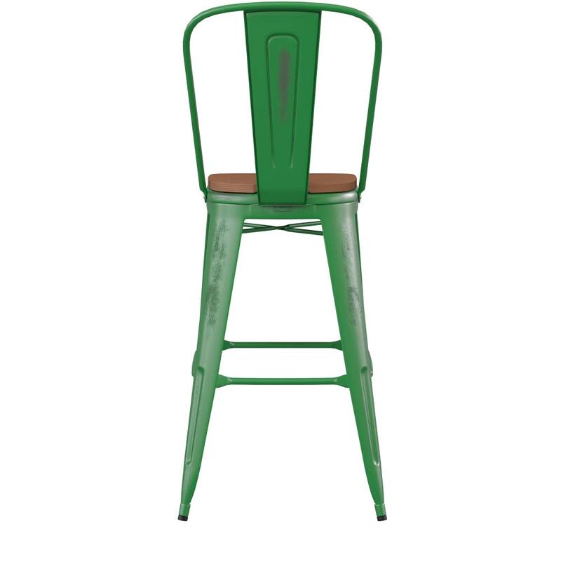 All-Weather Bar Height Stool with Poly Resin Seat