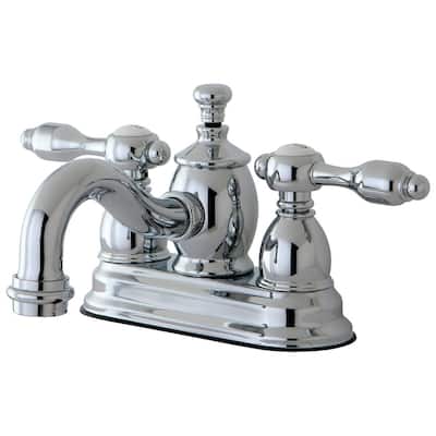 Kingston Brass Tudor Centerset Double Handle Bathroom Faucet - Free