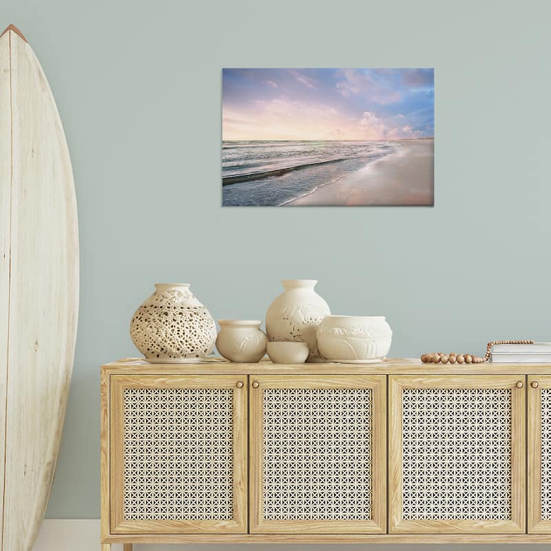Stupell Receding Beach Shore Canvas Wall Art Design By Natalie Carpentieri