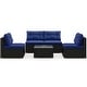 preview thumbnail 10 of 8, Costway 5 Piece Outdoor Furniture Set with Seat & Back Cushions - See Details