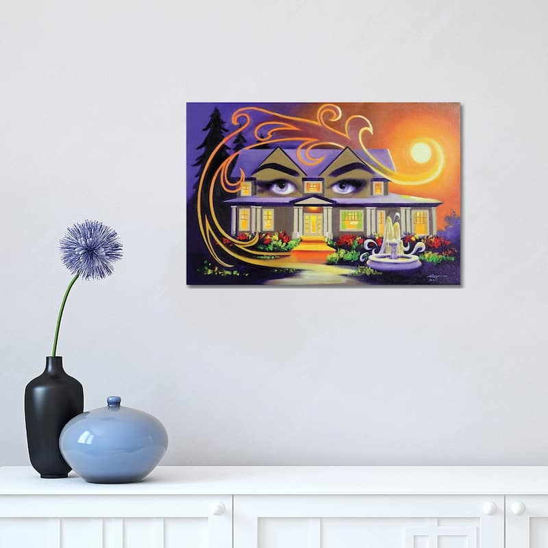 iCanvas "Eyes On You - House Illusion" by D. "Rusty" Rust Canvas Print - 12x18x1.5