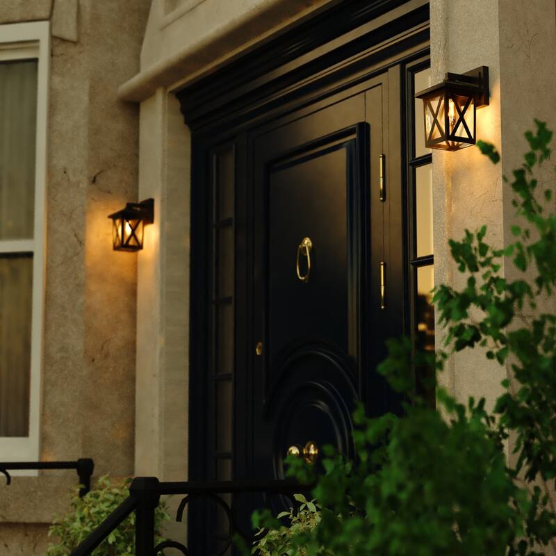 Vaxcel Lighting T0744 Rockford 9" Tall Outdoor Wall Sconce with Clear