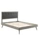 preview thumbnail 45 of 48, Willow Full Wood Platform Bed With Splayed Legs