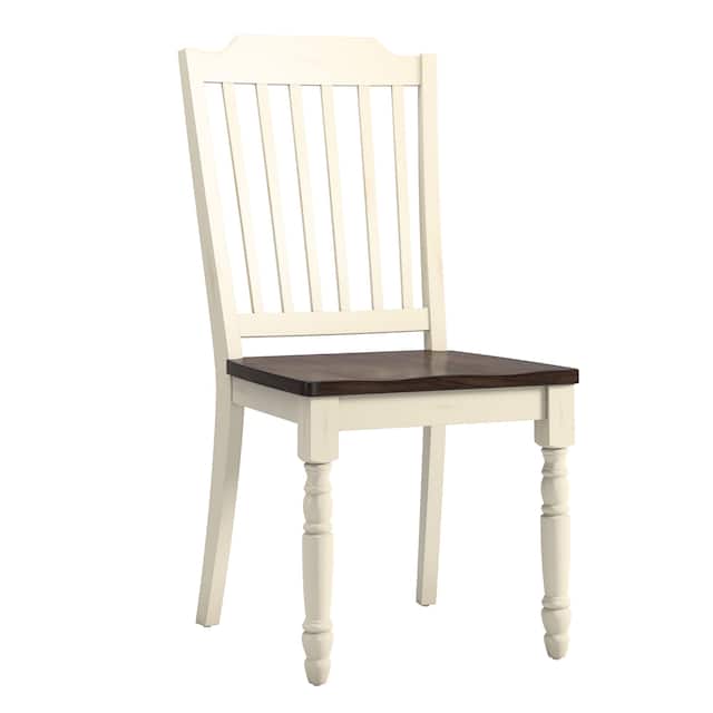 Mackenzie Country Style Two-tone Dining Chairs (Set of 2) by iNSPIRE Q Classic