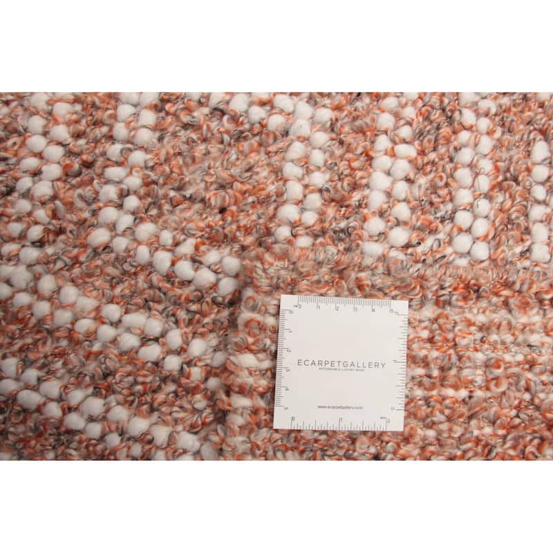 ECARPETGALLERY Braid weave Sienna Copper Wool Rug - 5'2 x 7'11