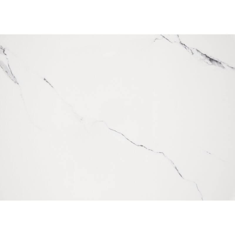 High Gloss White Finish LED Panel Bed 1pc