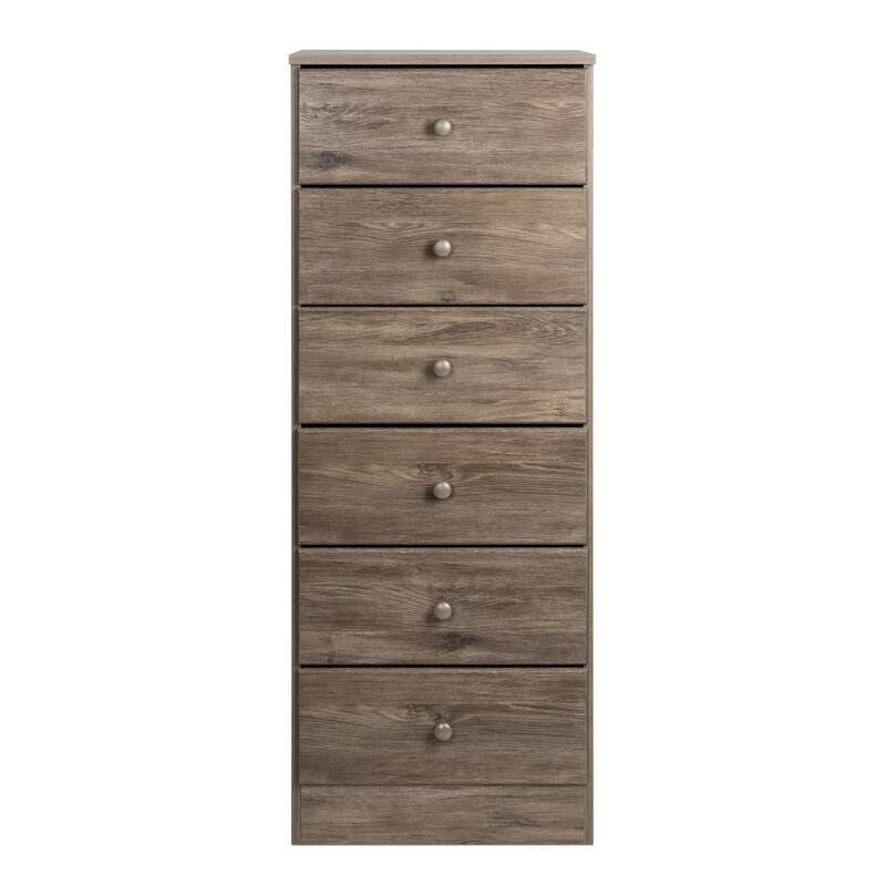 Prepac Astrid 6 Drawer Dresser for Bedroom, Tall Chest of Drawers, Bedroom Furniture, Clothes Storage and Organizer