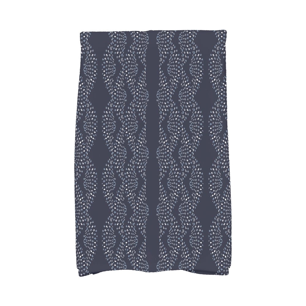 Dotted Decor 18 x 30 Inch Stripe Print Hand Towel