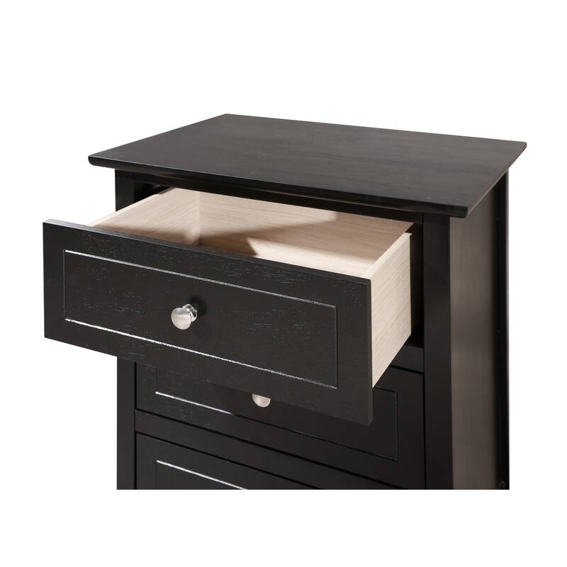 Glory Furniture Contemporary Wooden Nightstand with Drawers
