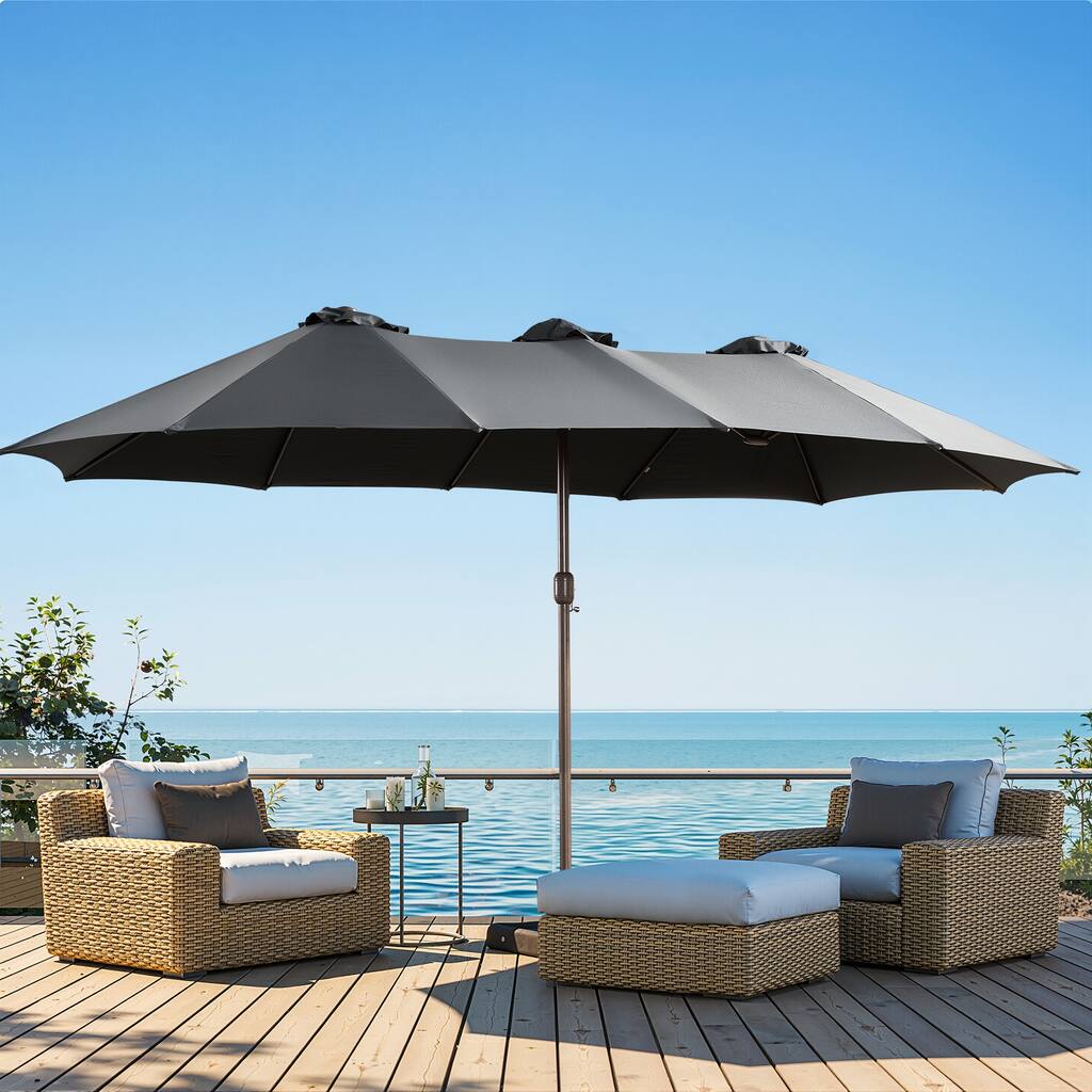 XIZZI Patio Umbrella Oversized Outdoor Shade with Base
