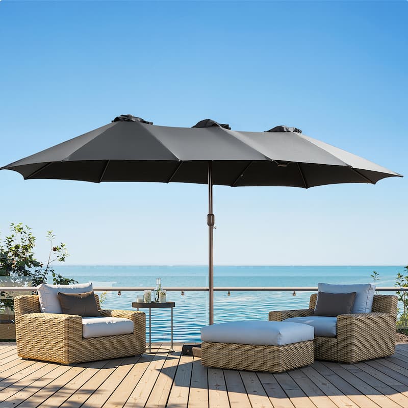 XIZZI Patio Umbrella Oversized Outdoor Shade with Base