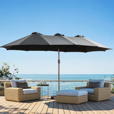 XIZZI Patio Umbrella Oversized Outdoor Shade with Base