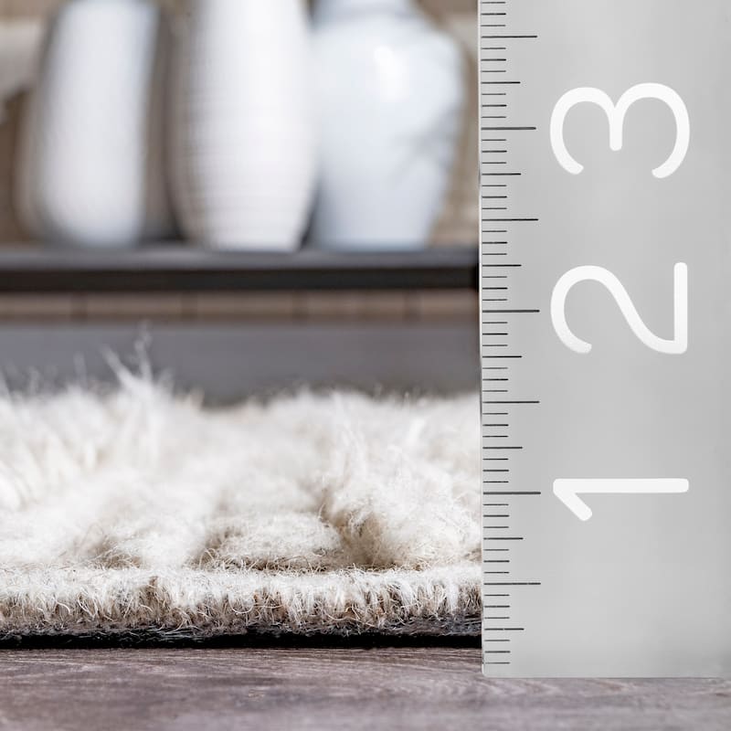Fred Striped Shag Area Rug