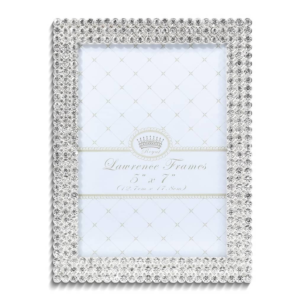 Curata Juliet Silver-Tone Crystal 5x7 Photo Frame