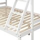 preview thumbnail 13 of 25, Twin over Full Solid Pine Wood Bunk bed with Full-length Guardrail,Clean Silhouette and A Hue of Elegance