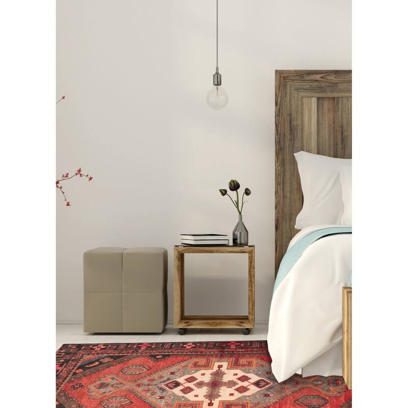 ECARPETGALLERY Hand-knotted Konya Anatolian Red Wool Rug - 4'3 x 6'11