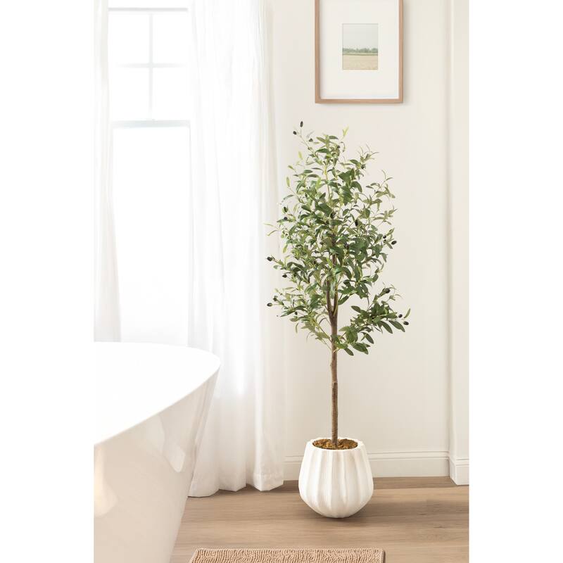 Kate and Laurel Oliveira Faux Olive Tree