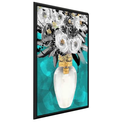 "Always Fresh Blue" by Jodi Print on Floating Canvas