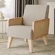 preview thumbnail 2 of 8, BELLEZE Kensington Accent Armchair w/ Solid Wood Frame