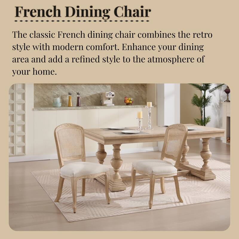 Set of 2 French Country Dining Chairs