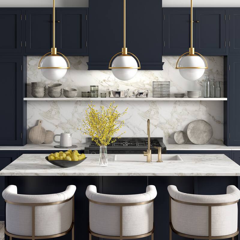 Cieonna 9.38" Wide Pendant with Glass Shade