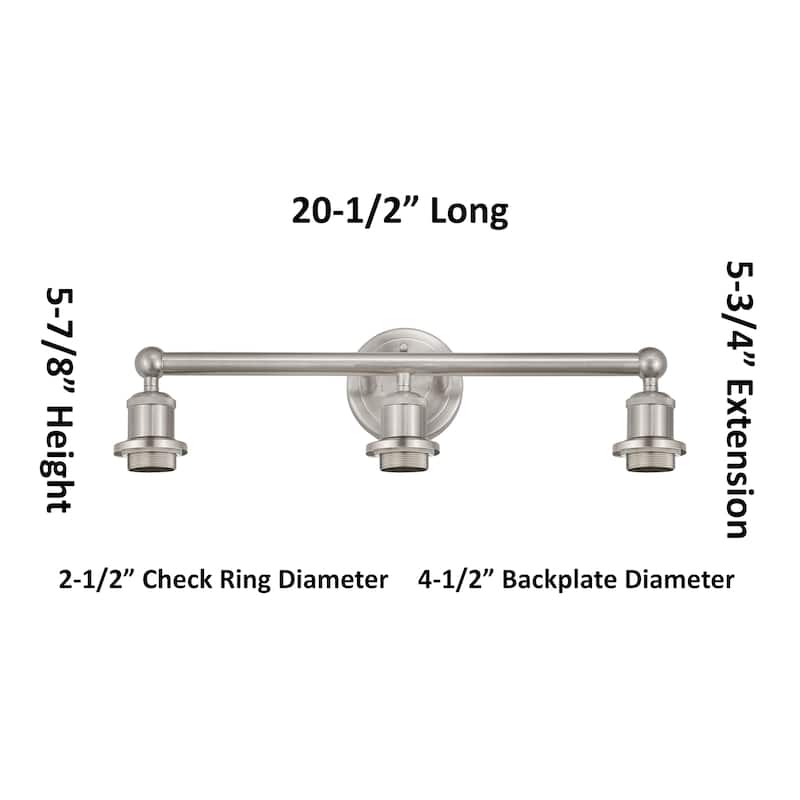 Innovations Lighting Endless Possibilities Edison - Bristol Natural - 3 Light 26" Bath Vanity Light