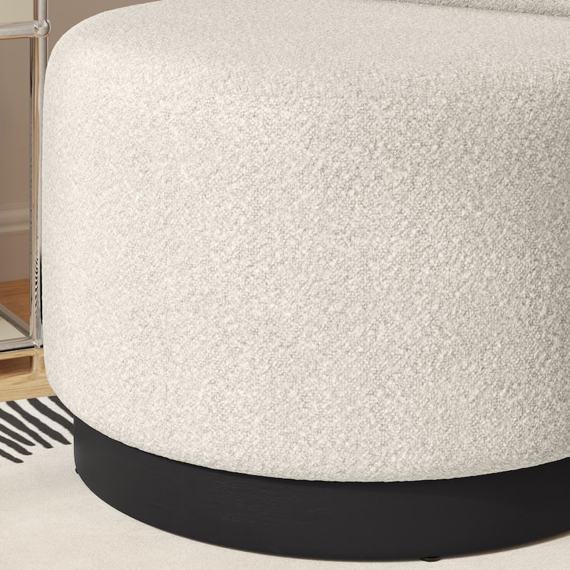 Corvus Dover Teddy Fabric Swivel Accent Chair 1pc