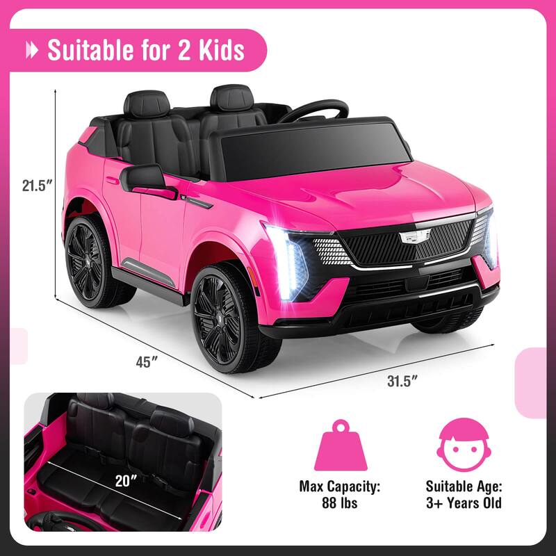 Costway 2 Seater Ride on Truck with Remote Control 3 Speeds LED Lights - See Details