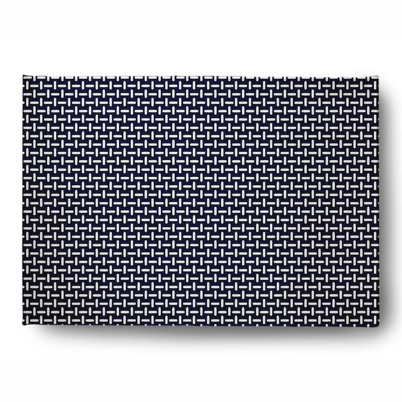 Woven Stitch Soft Chenille Rug - 5' x 7' - Navy