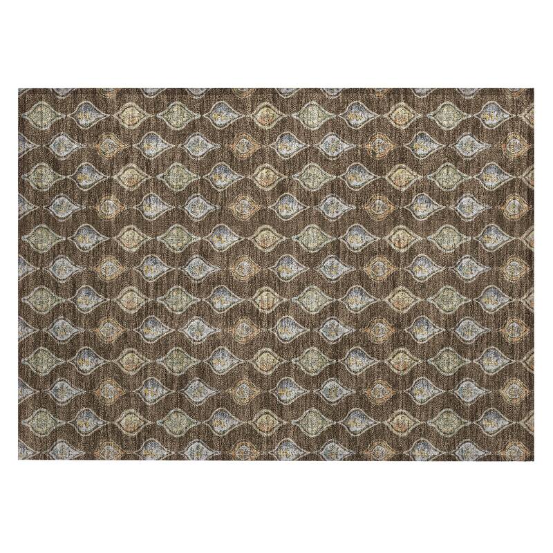 Machine Washable Indoor/ Outdoor Casual Greenwood Chantille Rug