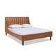preview thumbnail 3 of 16, Willow Faux Leather Channel Tufted Platform Bed Set