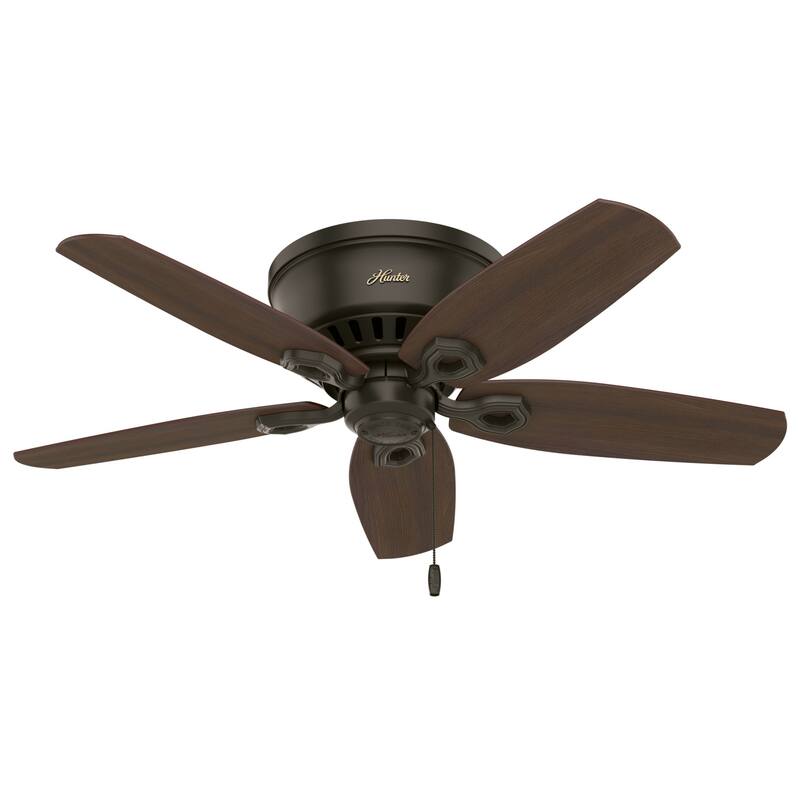 Hunter 42" Builder Low Profile Ceiling Fan with 3-Light LED Light Kit and Pull Chain