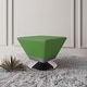 preview thumbnail 4 of 15, Manhattan Comfort Diamond Polished Chrome Swivel Ottoman