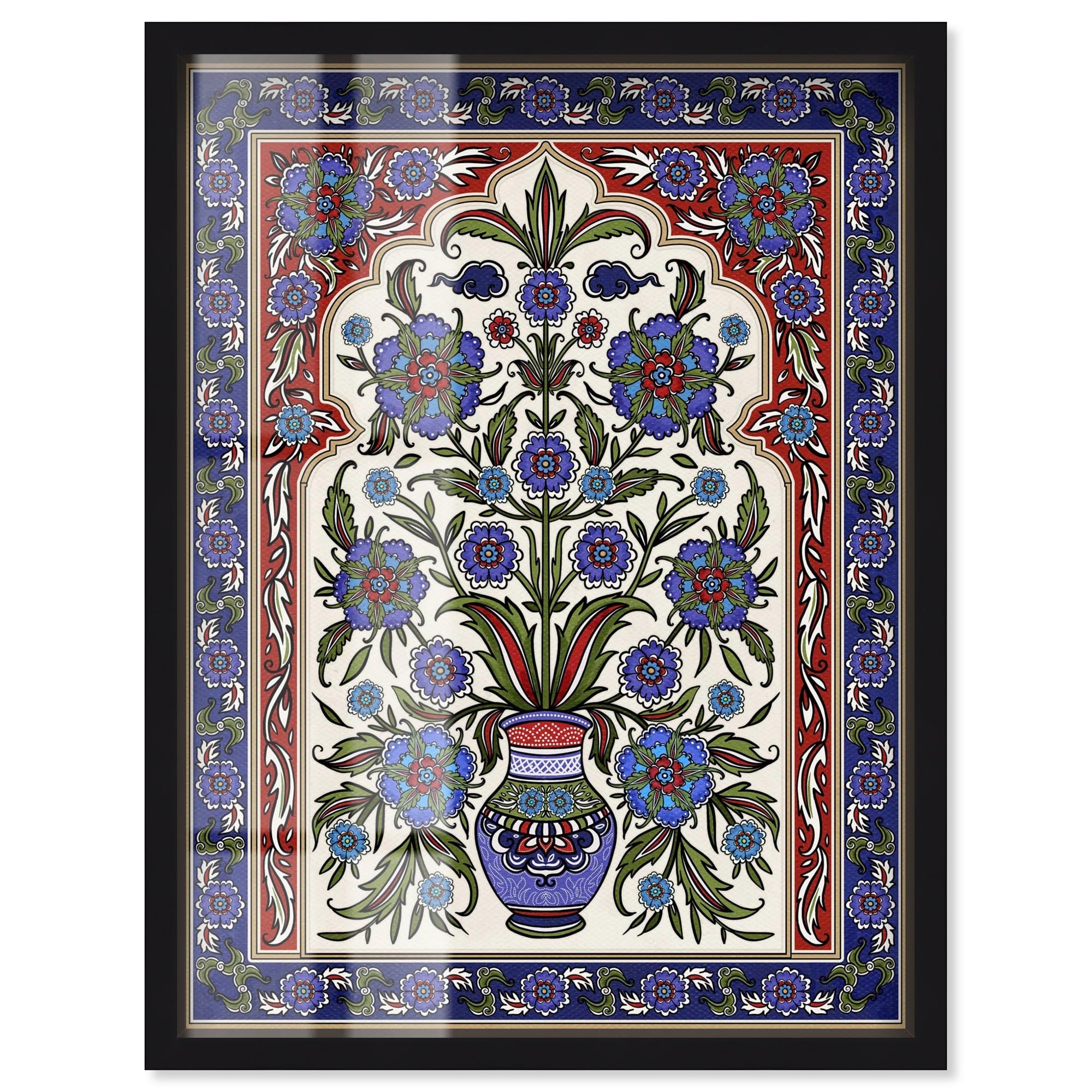 Royal Vase Bloom Shadowbox by Art Remedy