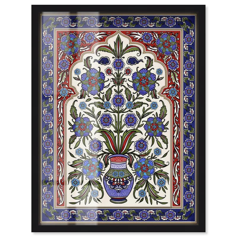 Royal Vase Bloom Shadowbox by Art Remedy - Black - 16" x 20"