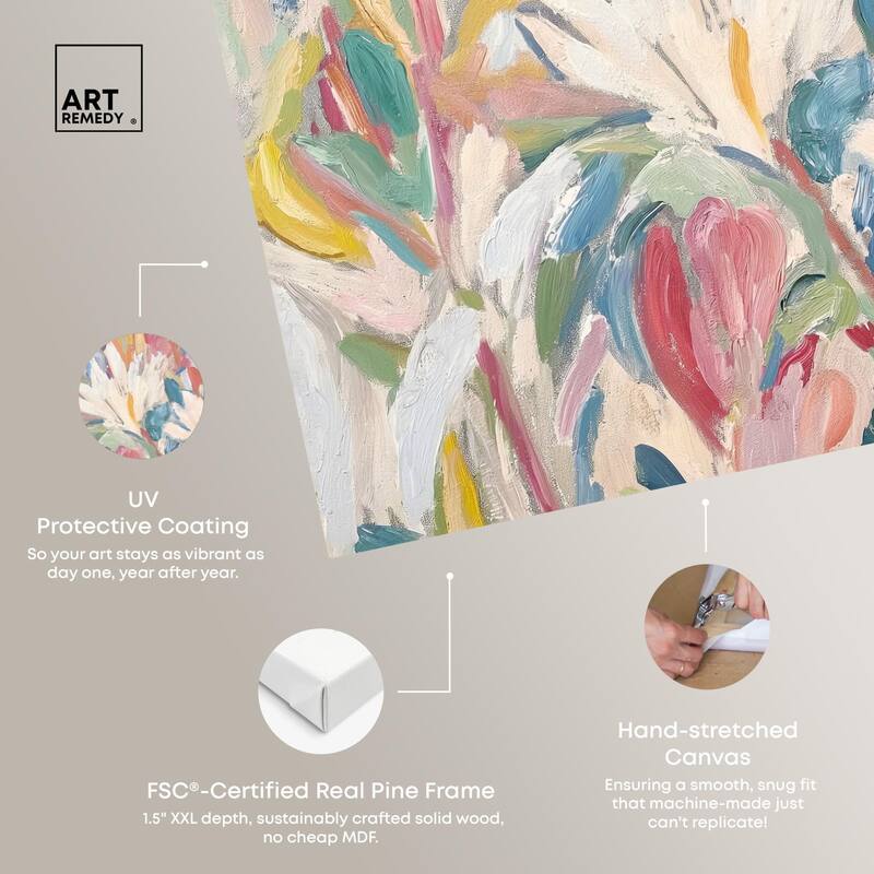 Morning Mist Bloom I Canvas by Art Remedy, Gallery Wrapped