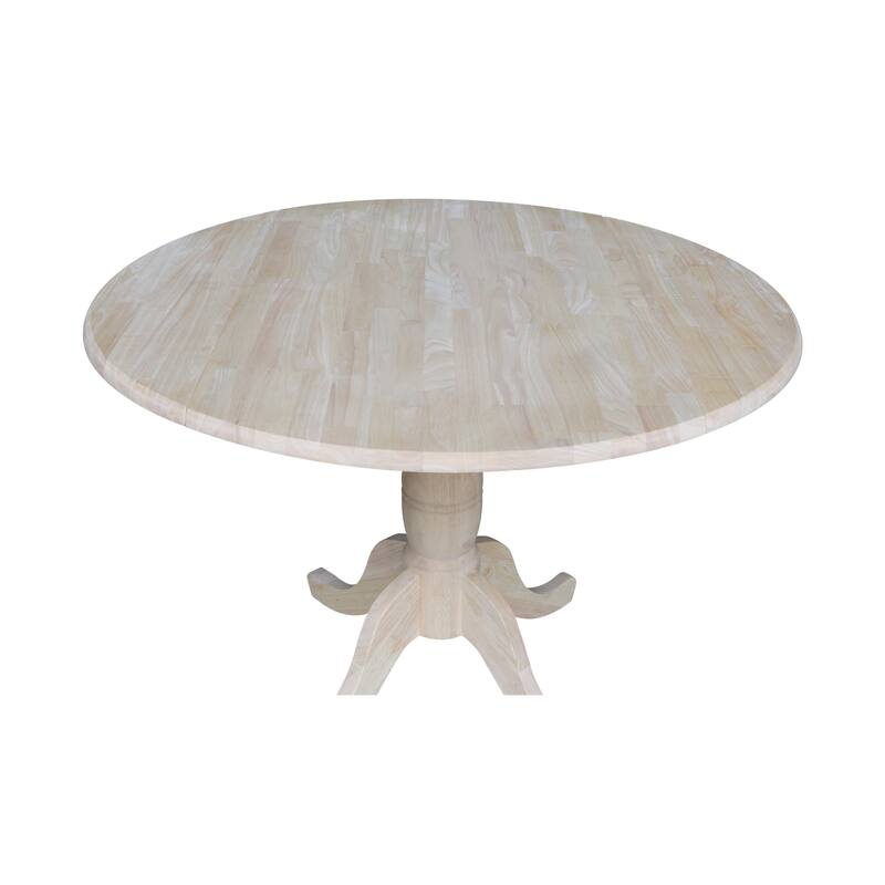 42" Round Pedestal Dual Drop Leaf Table