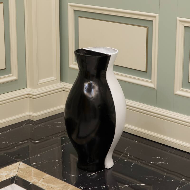 Tall Narrow Vase, Sleek Split Vase, Modern Floor Vase, Decorative Gift, Vase for Interior Design, 24.5 Inch Vase