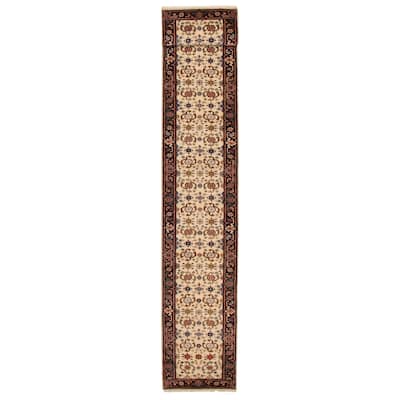 ECARPETGALLERY Hand-knotted Serapi Heritage Cream Wool Rug - 2'6 x 15'10
