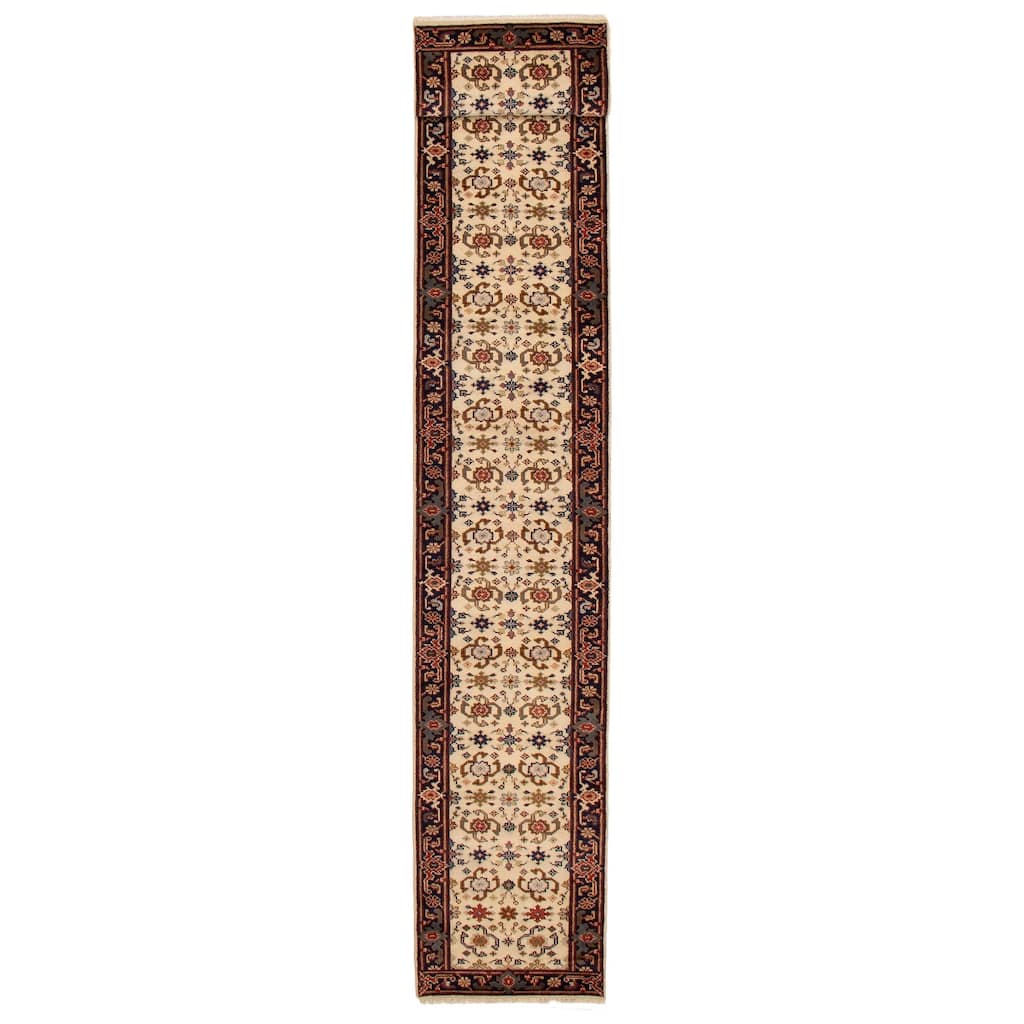 ECARPETGALLERY Hand-knotted Serapi Heritage Cream Wool Rug - 2'6 x 15'10