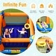 preview thumbnail 7 of 6, Kids Inflatable Bounce House Magic Castle with Large Jumping Area with 735W Blower - 142.5" x 107.5" x 92.5" (L x W x H)
