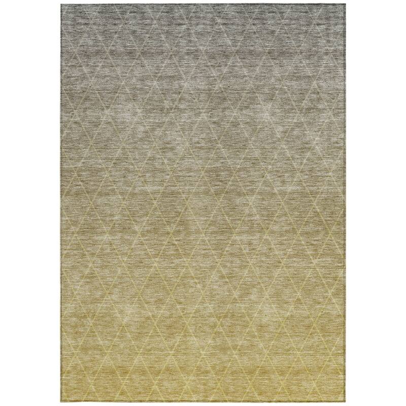 HomeRoots Geometric Transitional Rectangle Outdoor Rug