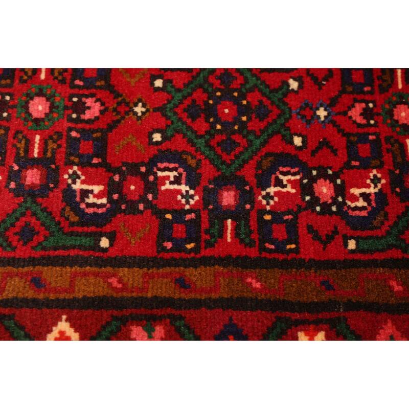 ECARPETGALLERY Hand-knotted Andelz Red Wool Rug - 2'9 x 9'11