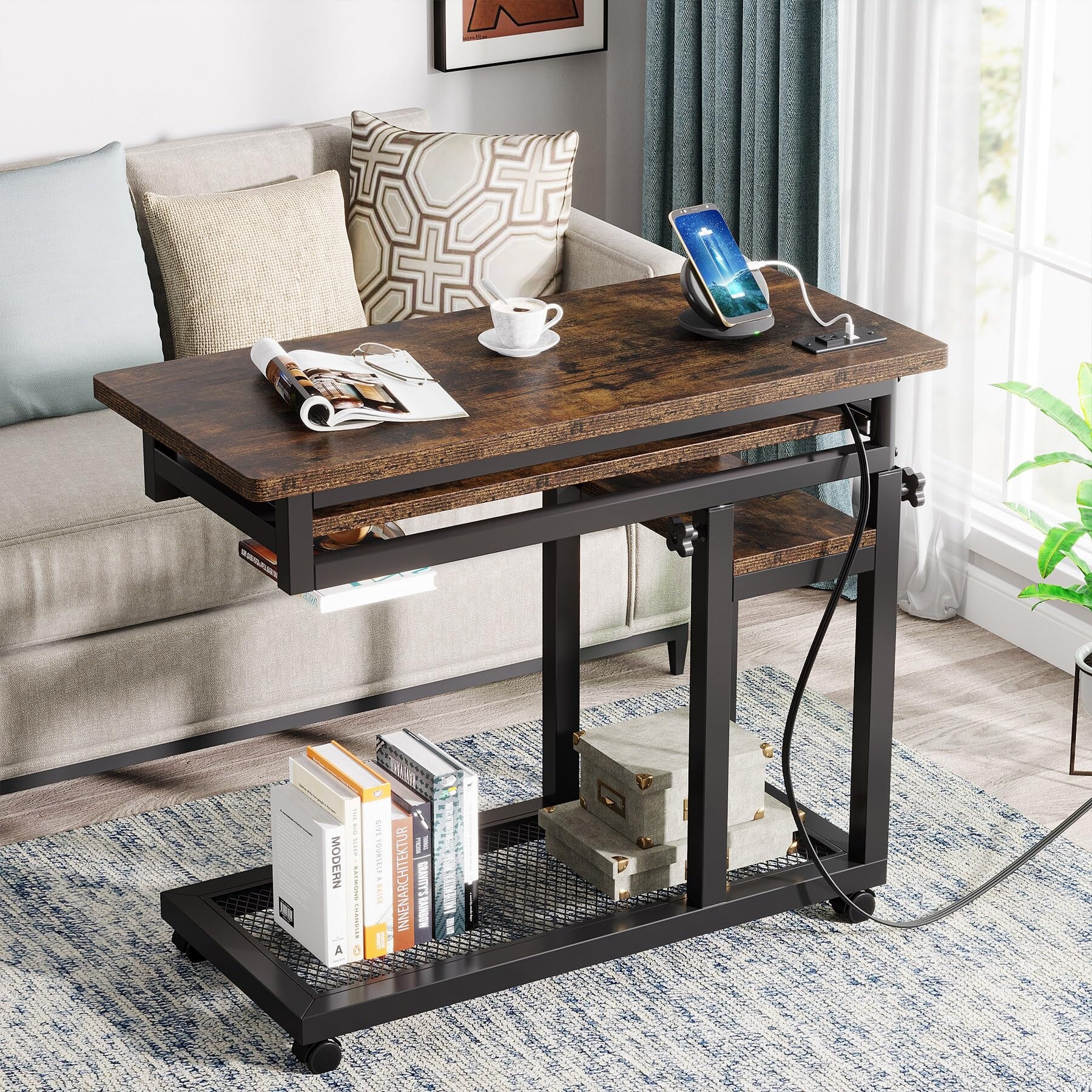 C table with power outlet sale