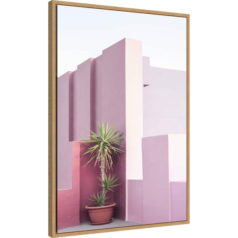 La Muralla Roja 4 by Kathrin Pienaar Framed Canvas Wall Art Print - Sylvie Natural