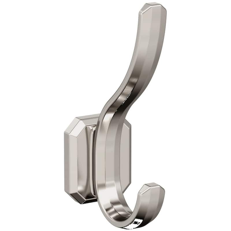 Amerock HBX36693 Granlyn Double Robe Hook - Polished Nickel